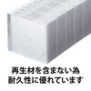スーパースリムDVD・CD・ブルーレイケース（プラケース・クリア・薄型5.2mm・500枚） 200-FCD031-500C