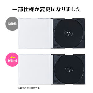 【CD薄ケース200枚】スーパースリムCDケース 200-FCD031-200C スーパースリムDVD・CD・ブルーレイケース（プラケース・クリア