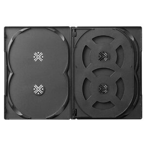 200枚】DVDケース（1枚収納・トールケース・ブラック） 200