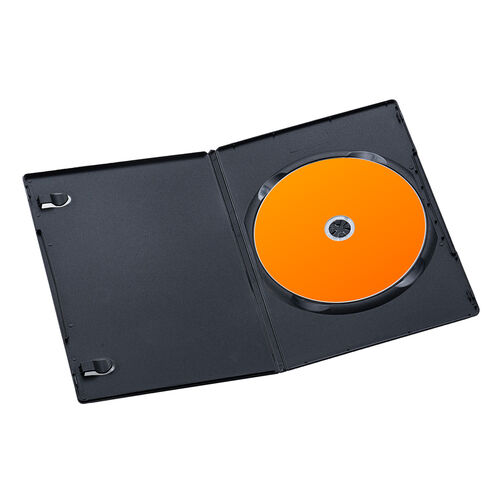 DVDケース スリムタイプ（1枚収納・トールケース・50枚・7mm・ブラック 