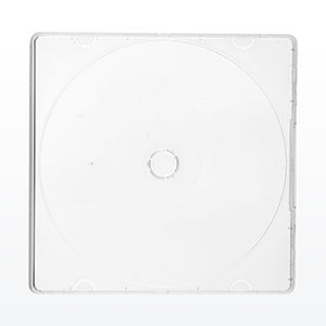 DVD・CDケース 200枚　クリア　スリムタイプ スリムCD・DVDケース（1枚収納・PP素材・クリア・200枚（25枚×8
