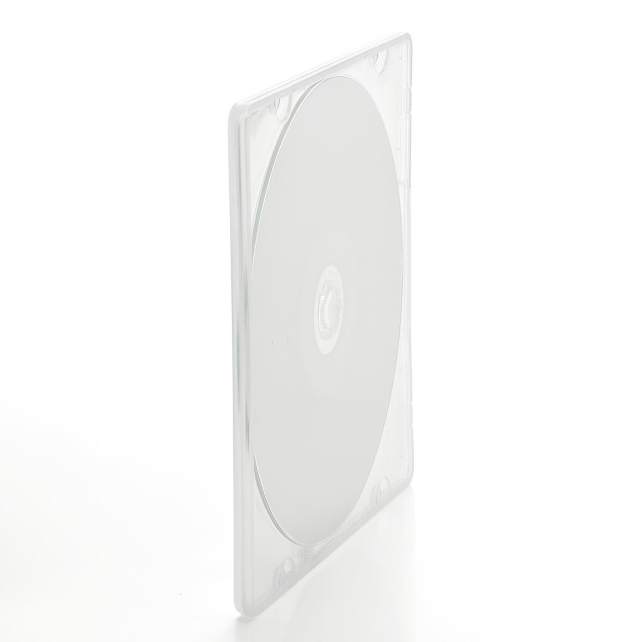 【500枚】スリムCD・DVDケース（1枚収納・PP素材・クリア（25枚×20セット）入り） 200-FCD045C-500