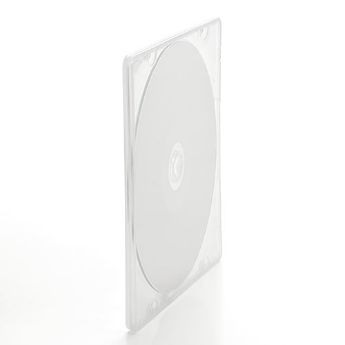 割れないCD・DVDケース（スリム・PP素材・1枚収納・クリア・25枚入） 200-FCD045C