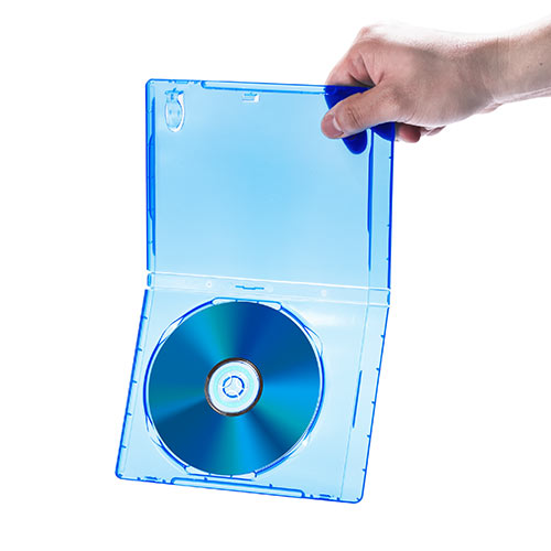 ブルーレイディスクケース（標準サイズ・Blu-ray・1枚収納・100枚セット） 200-FCD055-100