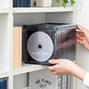 アクリルメディアケース（アクリルケース・メディアケース・メディアボックス・不織布ケース50枚付き・CD・DVD・インデックスカード×2枚）
