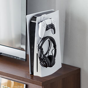 PS5用 ゲームパッドスタンド ヘッドホンスタンド 200-GAP013Wの通販 