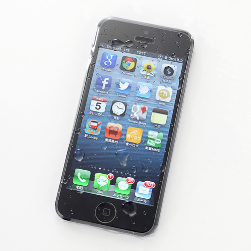 iPhone 5s防水スキンフィルム（簡易使い捨てタイプ・3枚入り） 200-LCD011