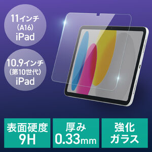 �t���ی�t�B���� Apple iPad A16 ��10���� 10.9�C���`�p �����K���X�t�B����