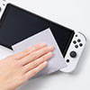 Nintendo Switch 有機ELモデル専用 セミハードケース ガラスフィルム クリーニングクロス付き