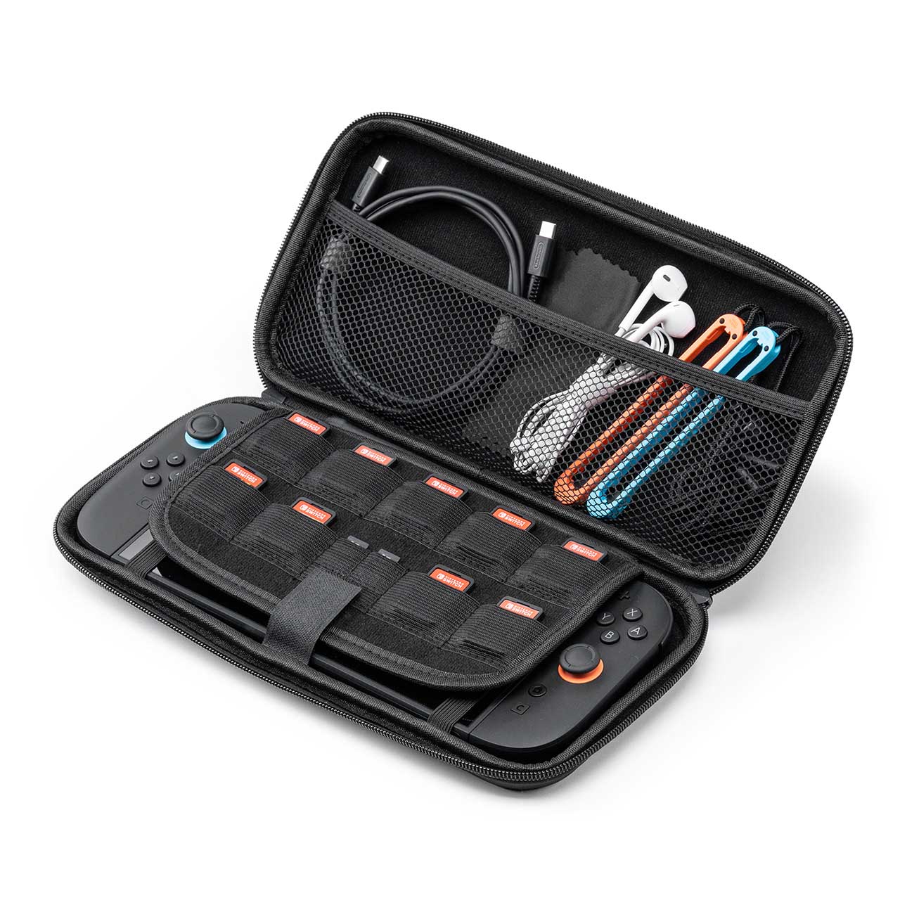 �y�^�Ă̑労�ӃZ�[���zNintendo Switch2 ��p �Z�~�n�[�h�P�[�X �Q�[���J�[�h/microSD�J�[�h���[ �K���X�t�B���� �N���[�j���O�N���X�t�� �u���b�N