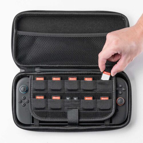 �y�^�Ă̑労�ӃZ�[���zNintendo Switch2 ��p �Z�~�n�[�h�P�[�X �Q�[���J�[�h/microSD�J�[�h���[ �K���X�t�B���� �N���[�j���O�N���X�t�� �u���b�N
