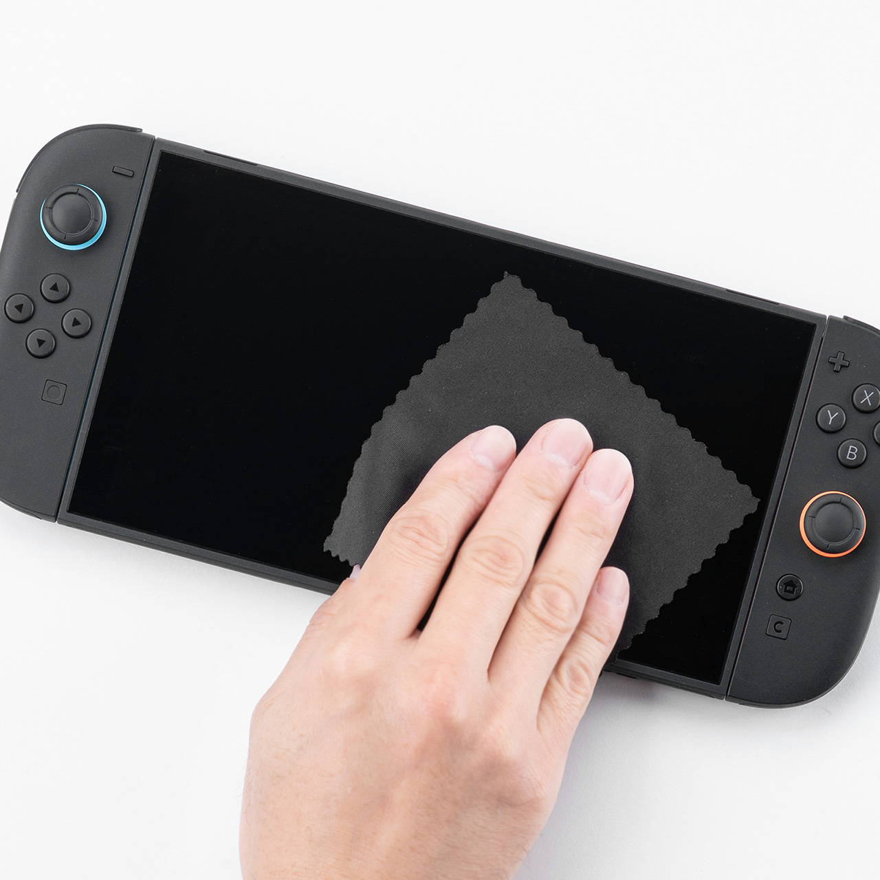 �y�^�Ă̑労�ӃZ�[���zNintendo Switch2 ��p �Z�~�n�[�h�P�[�X �Q�[���J�[�h/microSD�J�[�h���[ �K���X�t�B���� �N���[�j���O�N���X�t�� �u���b�N