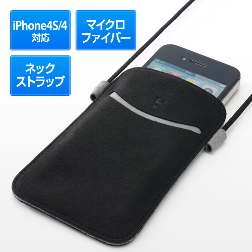 y킯݌ɏz iPhone4SE4 XgbvP[XiubNj 200-PDA060BK