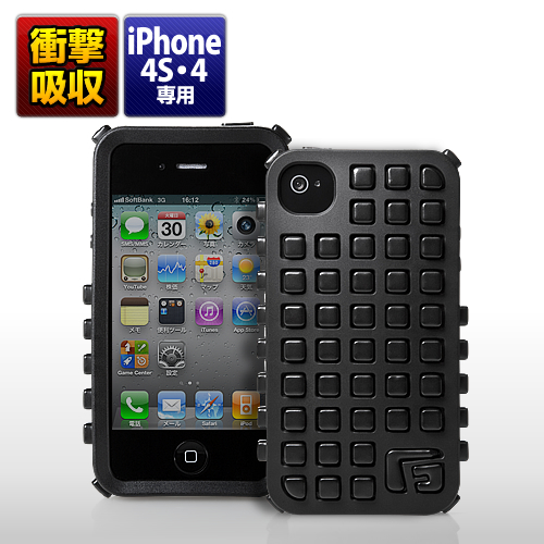 y킯݌ɏz iPhone4SE4ՌzP[XiG-FORM EXTREME GRIDEubNj 200-PDA080BK