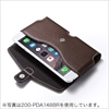 iPhone・スマートフォンベルトケース（iPhone 12 Pro/12/12mini/SE(第2世代)対応・本革・Lサイズ・ブラック）