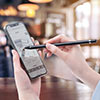 タッチペン（スタイラスペン・充電式・静電容量方式・microUSB・スマートフォン・タブレット・iPhone・iPad）