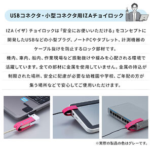 抜け止めツール USBケーブル USB-A microUSB セキュリティ アヴァンテック IZAチョイロック 200-SL102の販売商品 |  通販ならサンワダイレクト