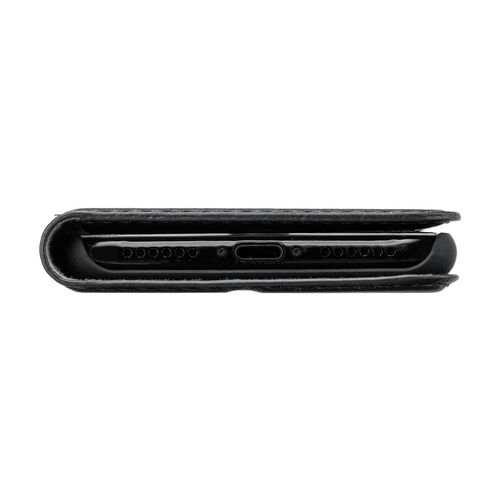 iPhone SE（第3/第2世代） iPhone 8/7 手帳型ケース PUレザー ブラック