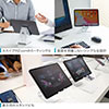 【オフィスアイテムセール】iPad・タブレットアルミスタンド（無段階角度調整・ケース対応・4～13インチ対応・シルバー・スマホスタンド）