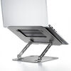 ノートパソコンスタンド ノートPC スチール製 タブレットスタンド 折りたたみ式 持ち運び 無段階 角度調整 高さ調整 姿勢改善 卓上 マグネット製品 200-STN077