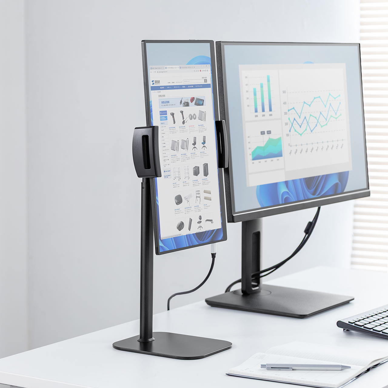 ���o�C�����j�^�[�X�^���h �����u�� 17.3�C���` 16�C���` 15.8�C���` 15.6�C���` 360����] �L�k�A�[�� ���o�C���f�B�X�v���C iPad �^�u���b�g