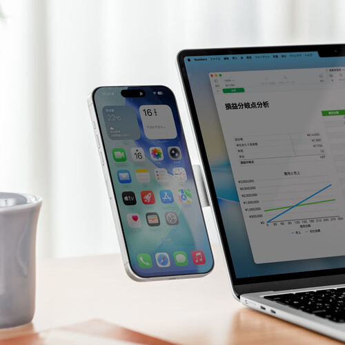 �m�[�g�p�\�R���p�X�}�z�z���_�[ MagSafe�Ή� �X�}�z�X�^���h �܂肽���ݎ� �����^�� 360����] ���i�K�p�x���� ���j�^�[�ݒu�� iPhone Android ���^�������O�t��