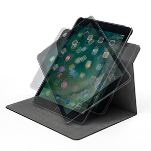 ipad ケース 360度回転（iPad 9.7インチ2018/2017専用・スリープ機能対応） 200-TABC010