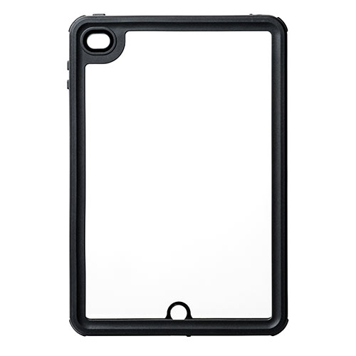 iPad mini 4防水耐衝撃ハードケース　（防塵・スタンド機能・IP68・ストラップ付） 200-TABC018WP