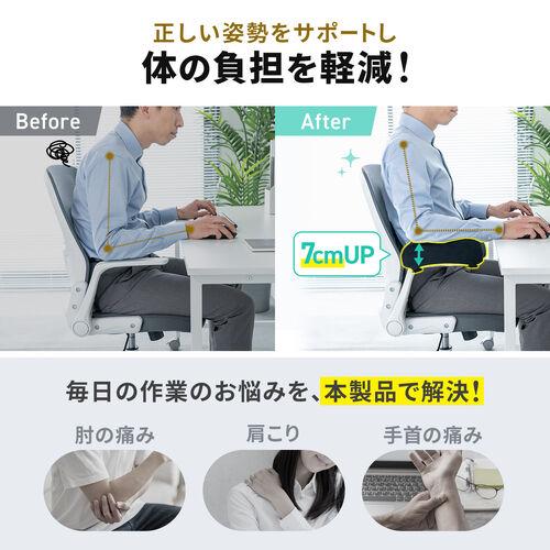 いつもの椅子が“極上チェア”に。後付けできる低反発アームレストを発売