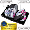 【30枚】DVDケース（12枚収納・トールケース・ブラック）