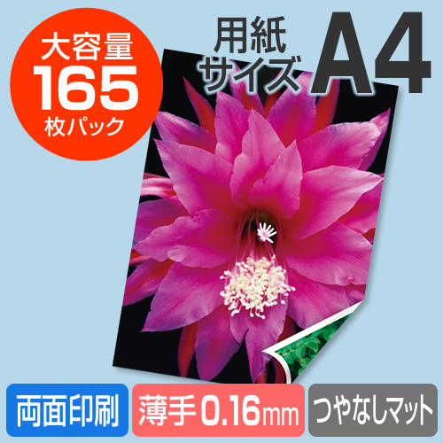 インクジェット両面印刷用紙 スーパーファイン 薄手 165シート 300 Jpr004の販売商品 通販ならサンワダイレクト