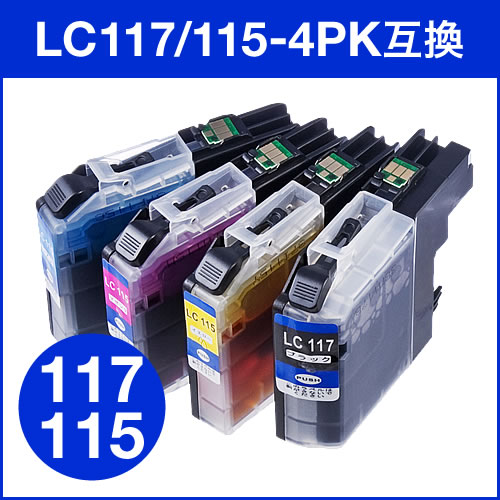 LC117/115-4PK ݊CN uU[ 4FpbN 300-LC1174PK
