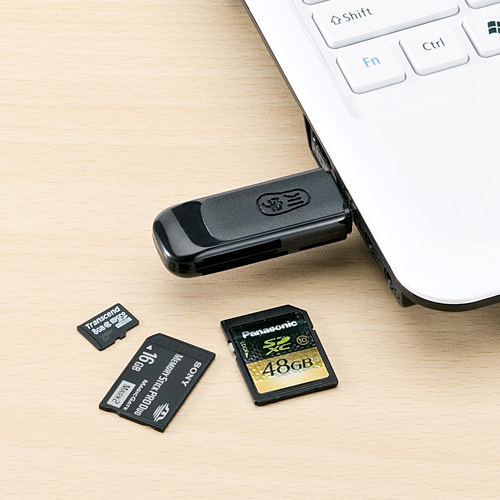 カードリーダー（microSD＆SDHC＆SDXC＆メモリースティックPRO&PS3対応