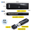 SD/microSDカードリーダー USB3.1 Gen1 USB Aコネクタ 直挿し スティック形状