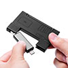 メディアケース付き SD/microSDカードリーダー USB 3.1 Gen1 USB A USB Type-C接続 400-ADR323GY