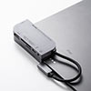 【10%OFFクーポン 6/30迄】iPad Pro専用 USBハブ 6in1 HDMI USB Type-C USB Aポート 3.5mmイヤホンジャック SD
