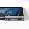 iPad Pro専用 USBハブ 6in1 HDMI USB Type-C USB Aポート 3.5mmイヤホンジャック SD/microSDカードリーダー