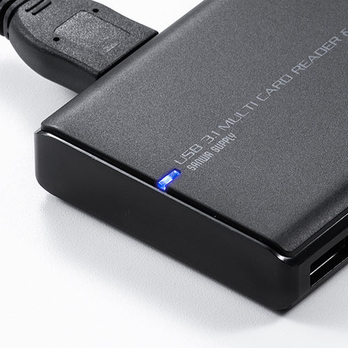USBハブ付きカードリーダー（SDカード・microSDカード・コンパクト