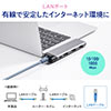 MacBook Pro/Air専用ドッキングステーション HDMI USB A USB Type-C LAN接続 PD60W SD/microSD 400-ADR328GPD