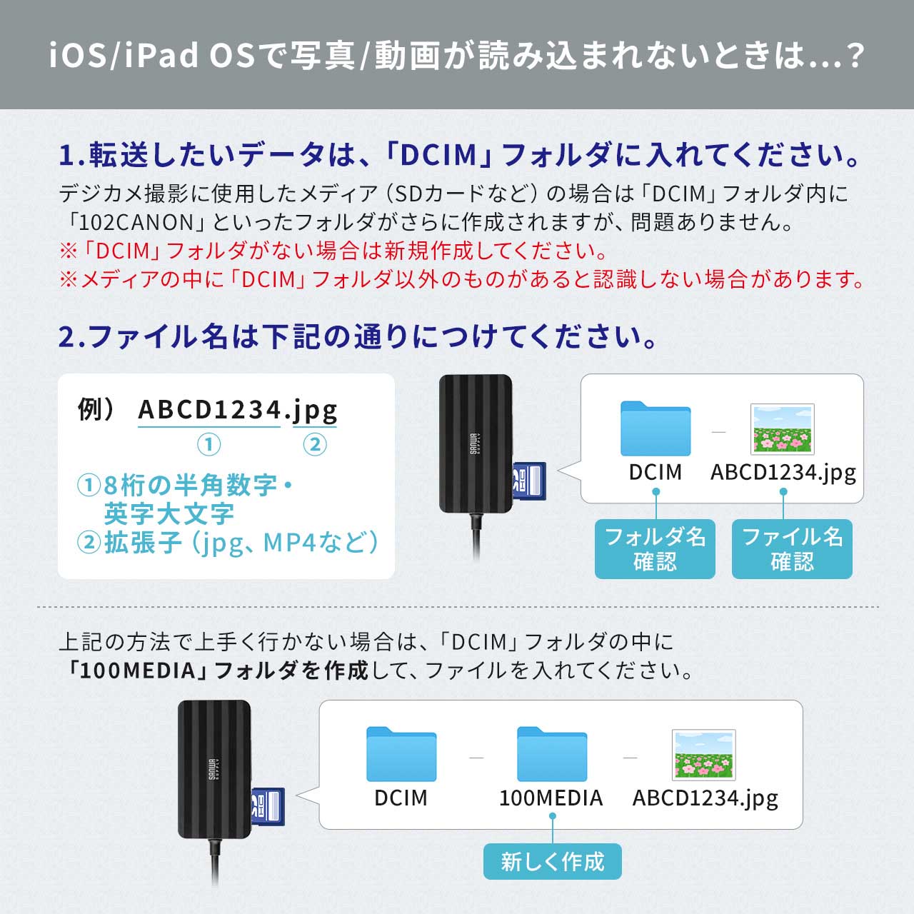 }`J[h[_[ SD MicroSD CF xD MSΉ 5 in 1 USB-C USB A Windows Mac iPhone15/16 Android 400-ADR334BK