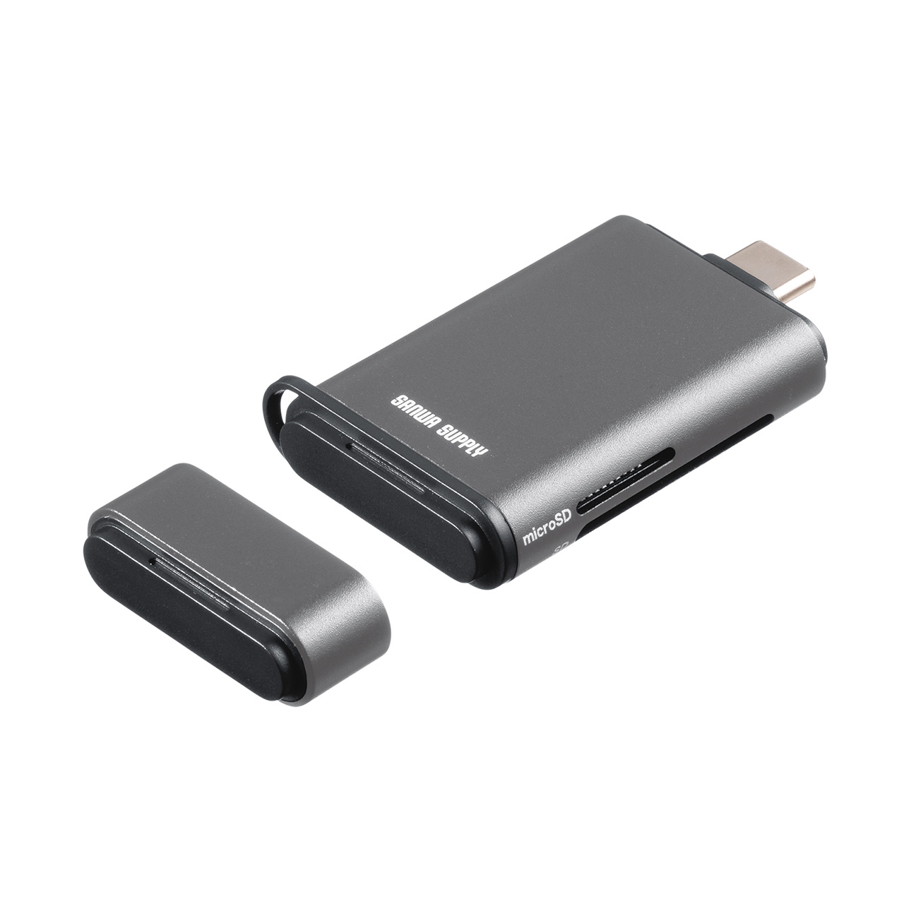 USB-C �J�[�h���[�_�[ UHS-II �Ή� SD microSD�J�[�h �����F�� �R���p�N�g USB3.0 USB 5Gbps Type-C �����]�� SDXC/SDHC �K�����^���b�N