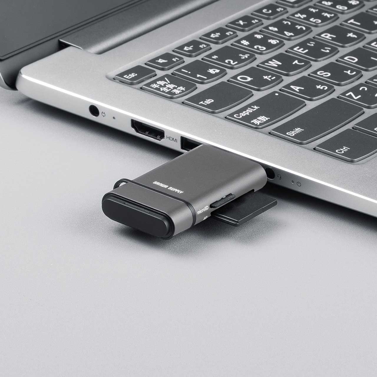 USB-C �J�[�h���[�_�[ UHS-II �Ή� SD microSD�J�[�h �����F�� �R���p�N�g USB3.0 USB 5Gbps Type-C �����]�� SDXC/SDHC �K�����^���b�N