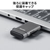 USB-C �J�[�h���[�_�[ UHS-II �Ή� SD microSD�J�[�h �����F�� �R���p�N�g USB3.0 USB 5Gbps Type-C �����]�� SDXC/SDHC �K�����^���b�N