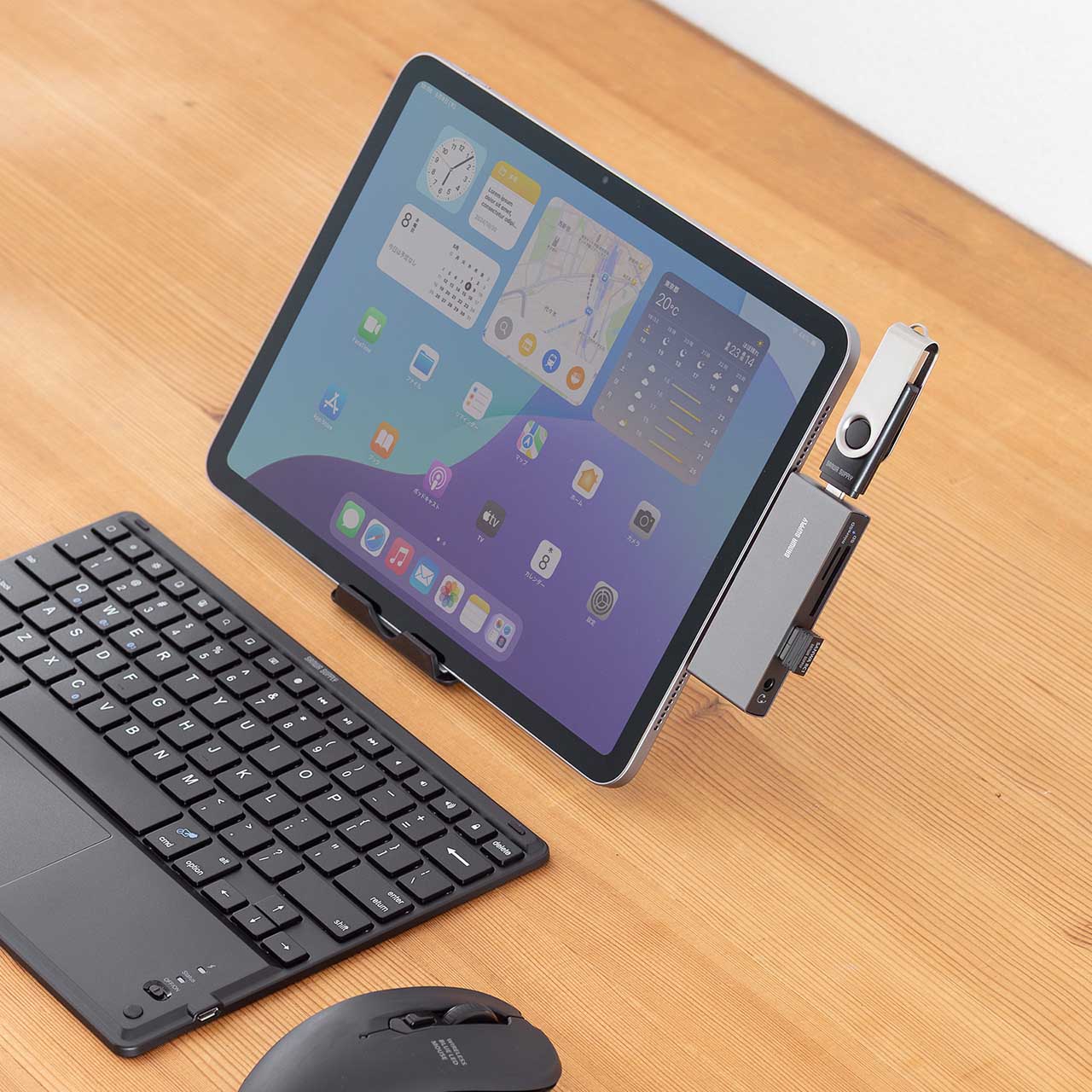 USB-C nu 5-in-1 PD100W [d SD microSD J[h[_[ CzWbN USB-A|[g 5Gbps iPhone iPad X}z ^ubg A~ 400-ADR339GM