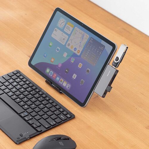 USB-C nu 5-in-1 PD100W [d SD microSD J[h[_[ CzWbN USB-A|[g 5Gbps iPhone iPad X}z ^ubg A~ 400-ADR339GM