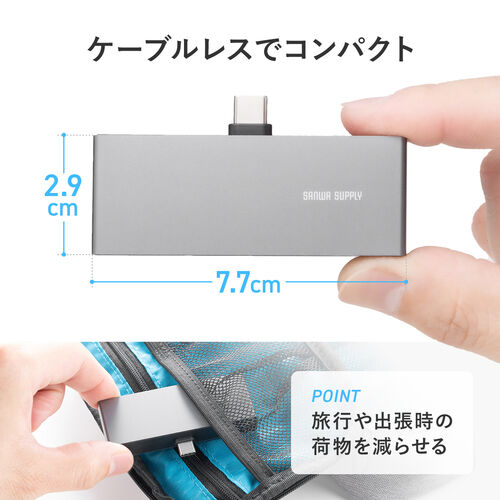 USB-C nu 5-in-1 PD100W [d SD microSD J[h[_[ CzWbN USB-A|[g 5Gbps iPhone iPad X}z ^ubg A~ 400-ADR339GM