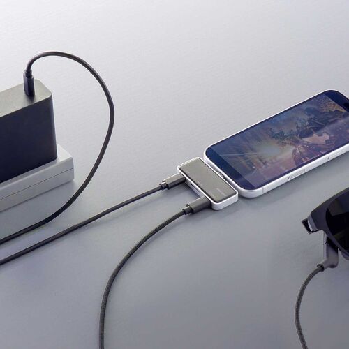 �yGW�Z�[���zUSB-C ���o�C���n�u 3-in-1 �f���o�͑Ή� AR�O���X�A�_�v�^�[ �g���A�_�v�^ PD100W �}���[�d�Ή� Xreal One Pro�Ή� microSD USB�n�u