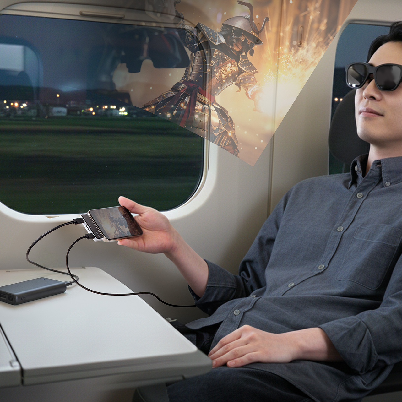 �yGW�Z�[���zUSB-C ���o�C���n�u 3-in-1 �f���o�͑Ή� AR�O���X�A�_�v�^�[ �g���A�_�v�^ PD100W �}���[�d�Ή� Xreal One Pro�Ή� microSD USB�n�u