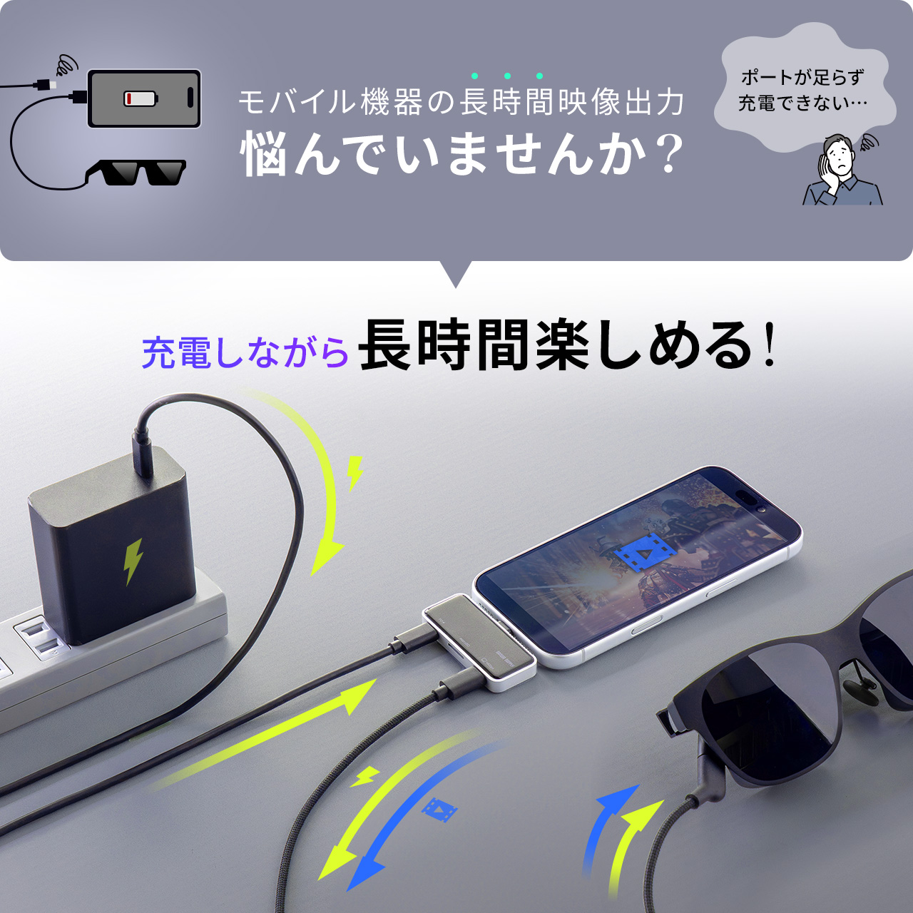 �yGW�Z�[���zUSB-C ���o�C���n�u 3-in-1 �f���o�͑Ή� AR�O���X�A�_�v�^�[ �g���A�_�v�^ PD100W �}���[�d�Ή� Xreal One Pro�Ή� microSD USB�n�u