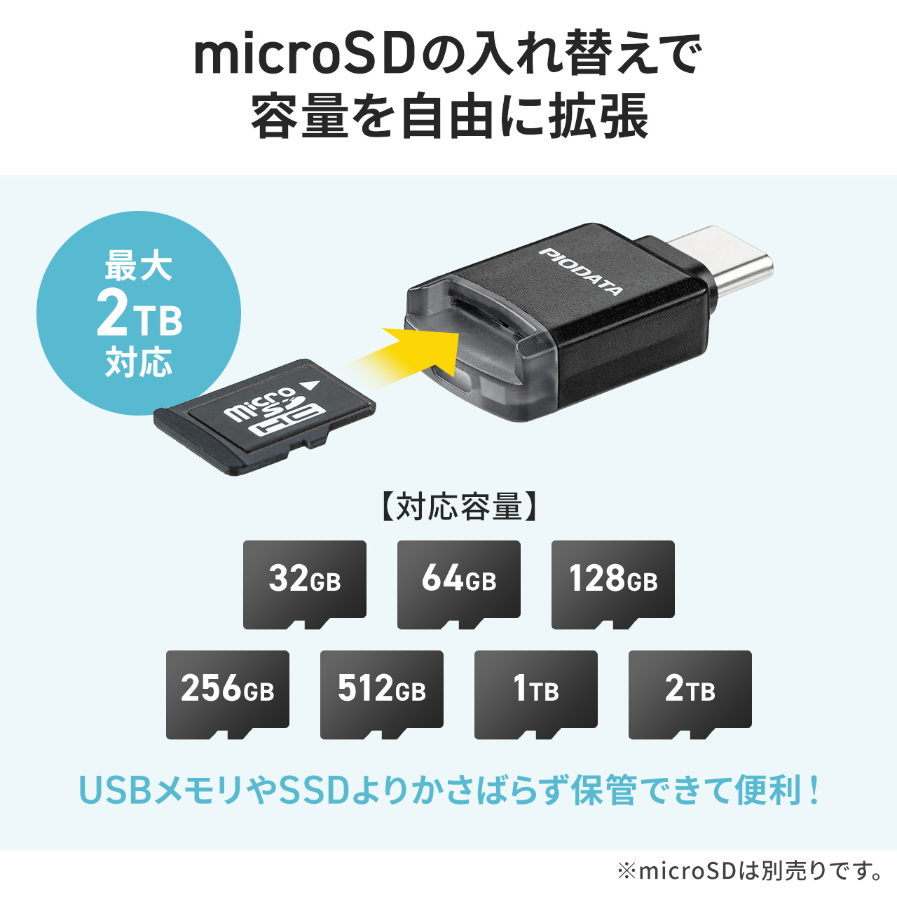 USB-C �����^�J�[�h���[�_�[ �X�}�z �o�b�N�A�b�v microSD�J�[�h iPhone Android �Ή� �ʐ^ ���� �R���p�N�g MFi�F�� iXflash